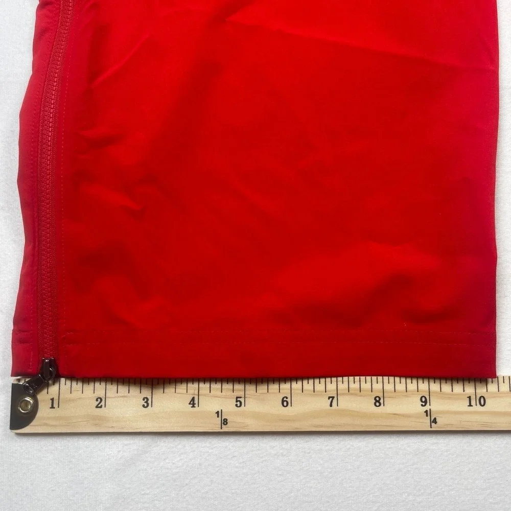 Under Armour Heat-gear‎ Track Pants Men's 3XL Red Loose Fit Ankle Zip Drawstring